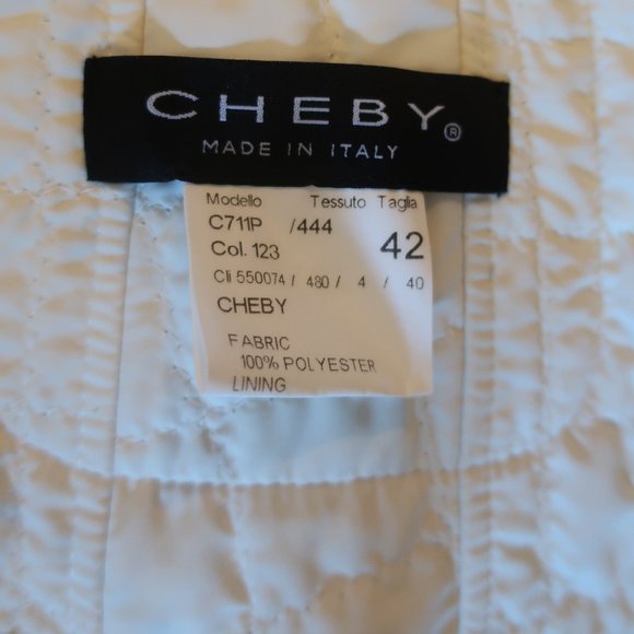 WOMENS CHEBY WHITE QUILTED LACE ITALIAN FULL ZIP JACKET 42 US/6 * - Picture 14 of 14